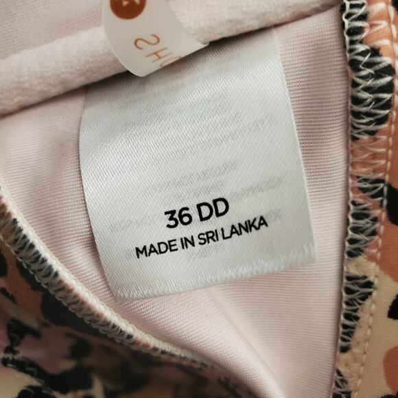 Shade & Shore Women's 36DD Lightly Lined Bikini Top Animal Print‎ New - Picture 4 of 6